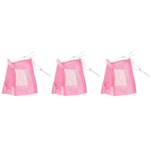 3Pièces Multifonction Chat Rose Respirant Pour Toilettage 2
