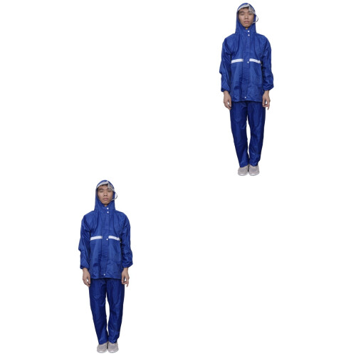 2Pièces Tenue Cyclisme Veste Pantalon Étanche 2