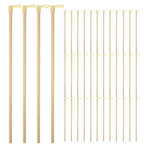 300Pièces Accessoires En Bambou Khaki Pour Kit DIY 2