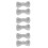 6Pièces Clips Ventilation Auto Plastique Argent Strass Décoratif 5