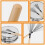 3Paires Balais Drum Manuel Boisérable Durable Argenté Pour Étudiants 7