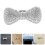 6Pièces Clips Ventilation Auto Plastique Argent Strass Décoratif 11