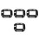 4Pcs Black Smartwatch Protection Covers Protective Watch Screen Cases 7