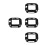 4Pcs Black Smartwatch Protection Covers Protective Watch Screen Cases 2