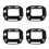 4Pcs Black Smartwatch Protection Covers Protective Watch Screen Cases 6
