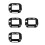 4Pcs Black Smartwatch Protection Covers Protective Watch Screen Cases 5