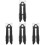 4Pcs Sofa Clamps Sectional Couch Joint Snap Silver 8