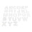 2Sets Durable White Acrylic Letters Stencils for DIY Crafts 3