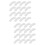 200Pcs Strip Lights Brackets Transparent Clips for Firm Fixing 8
