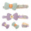 8Pcs Breathable Decorative Pet Collar Adjustable with Bow Tie 9