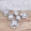 24Pièces Moules 3D Aluminium Transparent Résistant Four 9