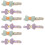 8Pcs Breathable Decorative Pet Collar Adjustable with Bow Tie 7