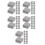 150Pcs Grey Miniature Clay Bricks DIY Toy Set for Architectural Models 7