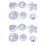 24Pièces Moules 3D Aluminium Transparent Résistant Four 5