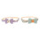 8Pcs Breathable Decorative Pet Collar Adjustable with Bow Tie 10