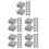 150Pcs Grey Miniature Clay Bricks DIY Toy Set for Architectural Models 5