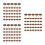 600Pcs Light Brown Flat Head Nails with Plastic Caps for Home Roofing 8