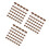 600Pcs Light Brown Flat Head Nails with Plastic Caps for Home Roofing 7