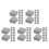 150Pcs Grey Miniature Clay Bricks DIY Toy Set for Architectural Models 8