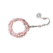 Hui minderheid geïnspireerde glazen armband 45 kralen-Roze