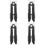 4Pcs Sofa Clamps Sectional Couch Joint Snap Silver 11