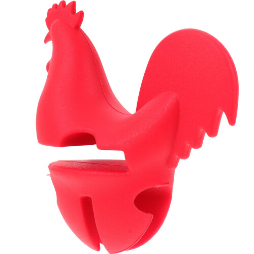 3Pcs Practical Red Silicone Boil Lifter Spill Stopper for Pot Kitchen 1