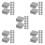 150Pcs Grey Miniature Clay Bricks DIY Toy Set for Architectural Models 4