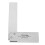 2Pcs Professional Silver L-Shaped Carbon Steel Carpenter Square Ruler 1
