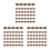 600Pcs Light Brown Flat Head Nails with Plastic Caps for Home Roofing 2