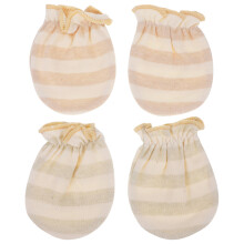 8Pairs Infant Cotton Mittens Breathable No-Scratch Baby Mitts Assorted