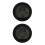 2Pièces Solaire Auto Métal Noir Calendrier Intégré Température 2