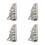 4Pcs Realistic Grey War Scene Building Models for DIY Sand Table 6
