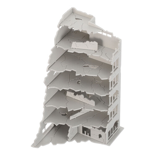 4Pcs Realistic Grey War Scene Building Models for DIY Sand Table 1