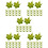 500Pz in Verde Per Fiori Artificiali E Lavoretti DIY 10