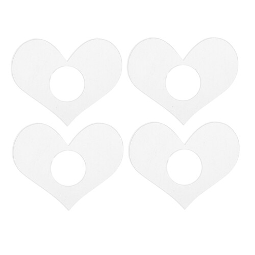16Pz Segnapagina Acrilico Trasparente Con A Cuore Per 1