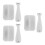 3Set Roller Viso Silicone Bianco Raffreddante Per Pelle E Massaggio 10
