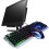 2Pz Set Gaming Tastiera USB Retro LED Rgb Nera Mouse 2