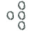 4Pcs Durable Iron Infant Swing Chains Replacement Kit for Playground 6