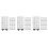 3Set Divisori Acquario in ABS Nero, Rete Isolante Per 6