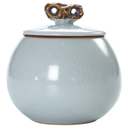 2Pz Contenitori Ceramici Per Tè Uso Multi Decorativo