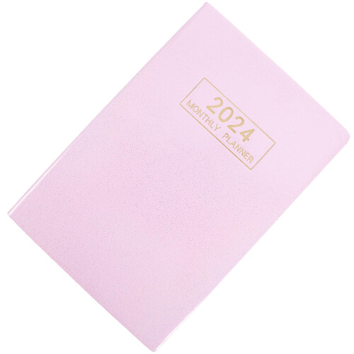 3Pz Notebook Diario Accademico Rosa in Materiale Resistente 1