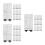 3Set Divisori Acquario in ABS Nero, Rete Isolante Per 8