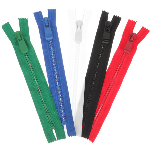 10Pcs Smooth Teeth Colorful Zippers for Replacement and DIY Projects