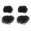 8Pz Fermagli Afro Bun Nero Per Bambini Morbidi 1