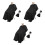 3Set Mantelle Taglio Nero Per Tessuto Lavabile 5