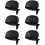 6Pcs Black Pirate Cooking Hat Adjustable Work Cap for Chefs 9