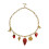 Collier élégant à pendentifs multiples en forme de fraise, 1