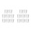 16Pz in Per Manicure Uso Professionale Bianco 6