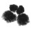 8Pz Fermagli Afro Bun Nero Per Bambini Morbidi 2