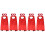 5Set Costume Halloween in Tessuto Rosso Per Feste E Cosplay Bambini 8